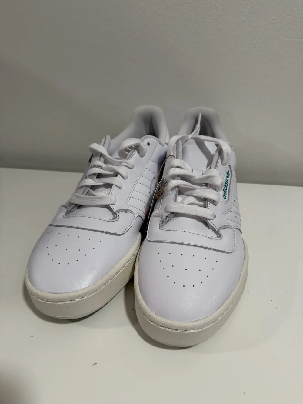 Adidas Powerphase White Leather Sneakers size 12